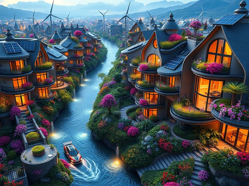 Futuristic village