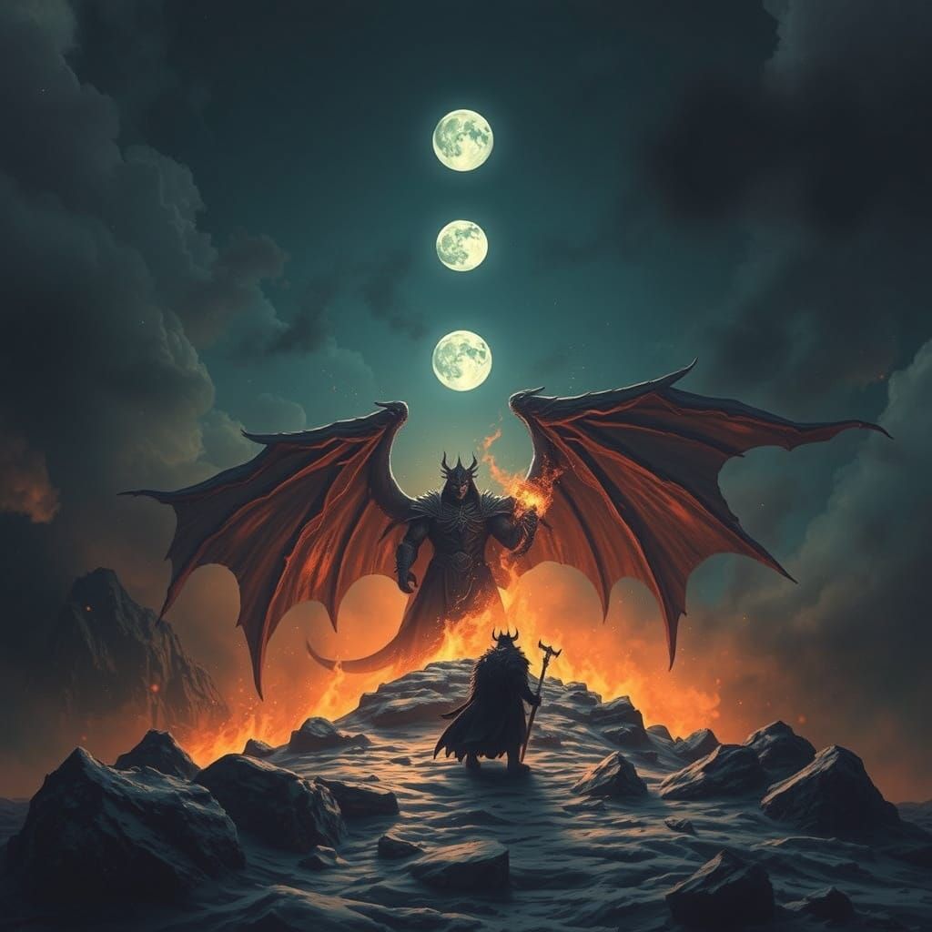 Cyberpunk Warrior King of Night