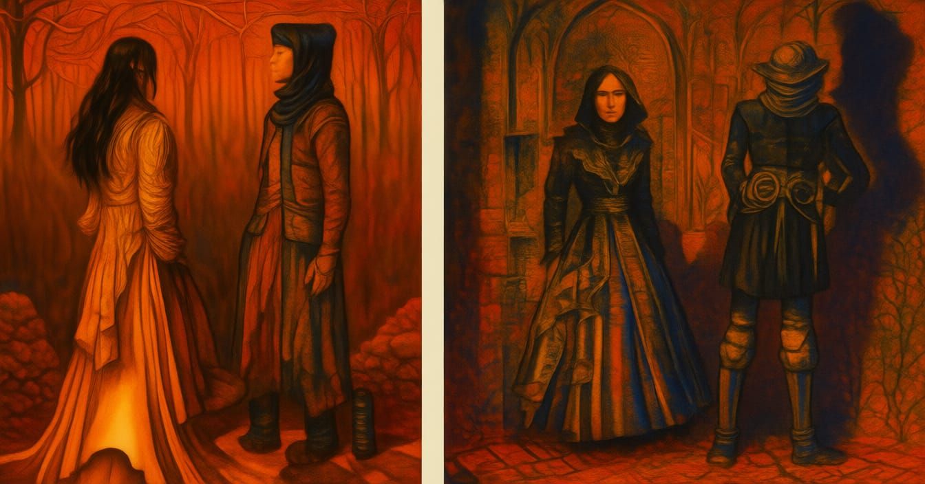 Fused Forms in Muted Ominous Hues