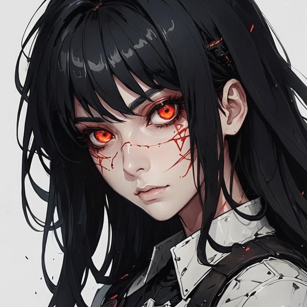 Demon Knight with Chainsaw in Hellish Landscape