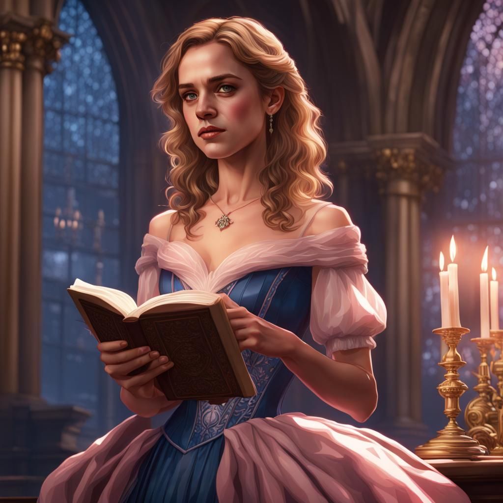 Hermione Granger in Yule Ball Dress: Digital Portrait