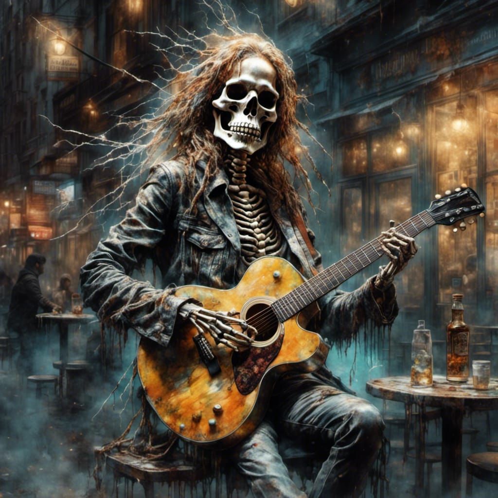 The music never stops <lora:Ghostly:1.0> <lora:SuperHyperrea...