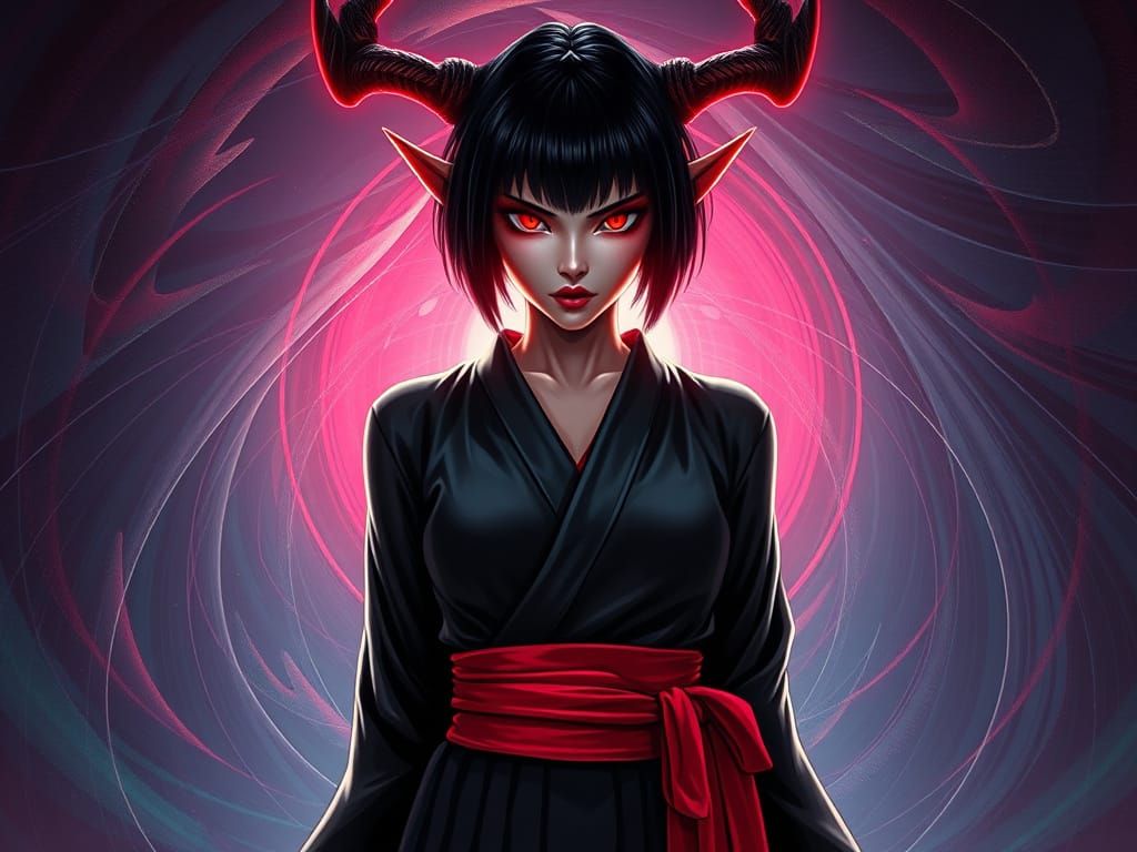 Mysterious Yakuza Elf Woman Steps into Infinity