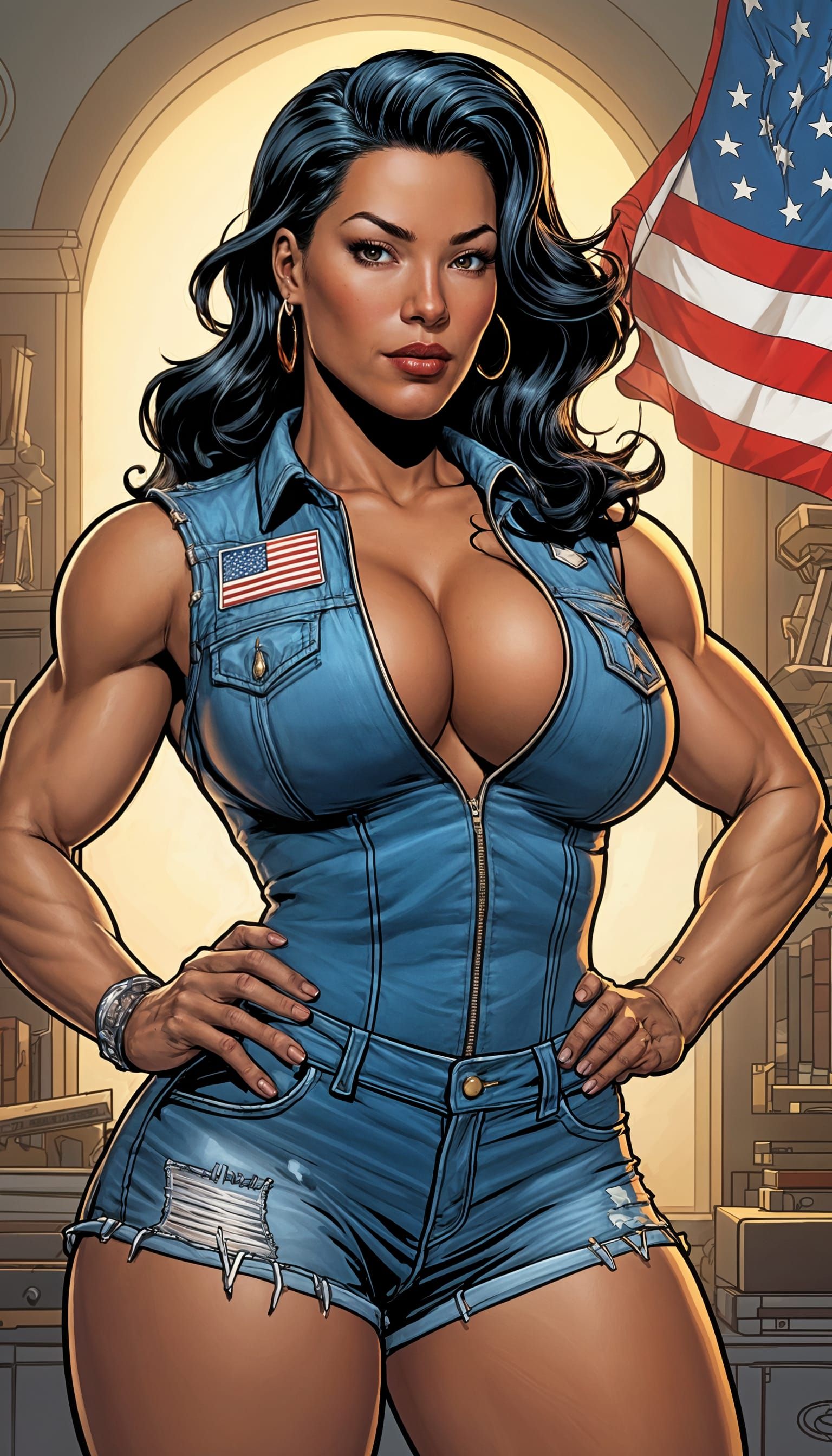 America Chavez: Muscular Comic Book Superheroine