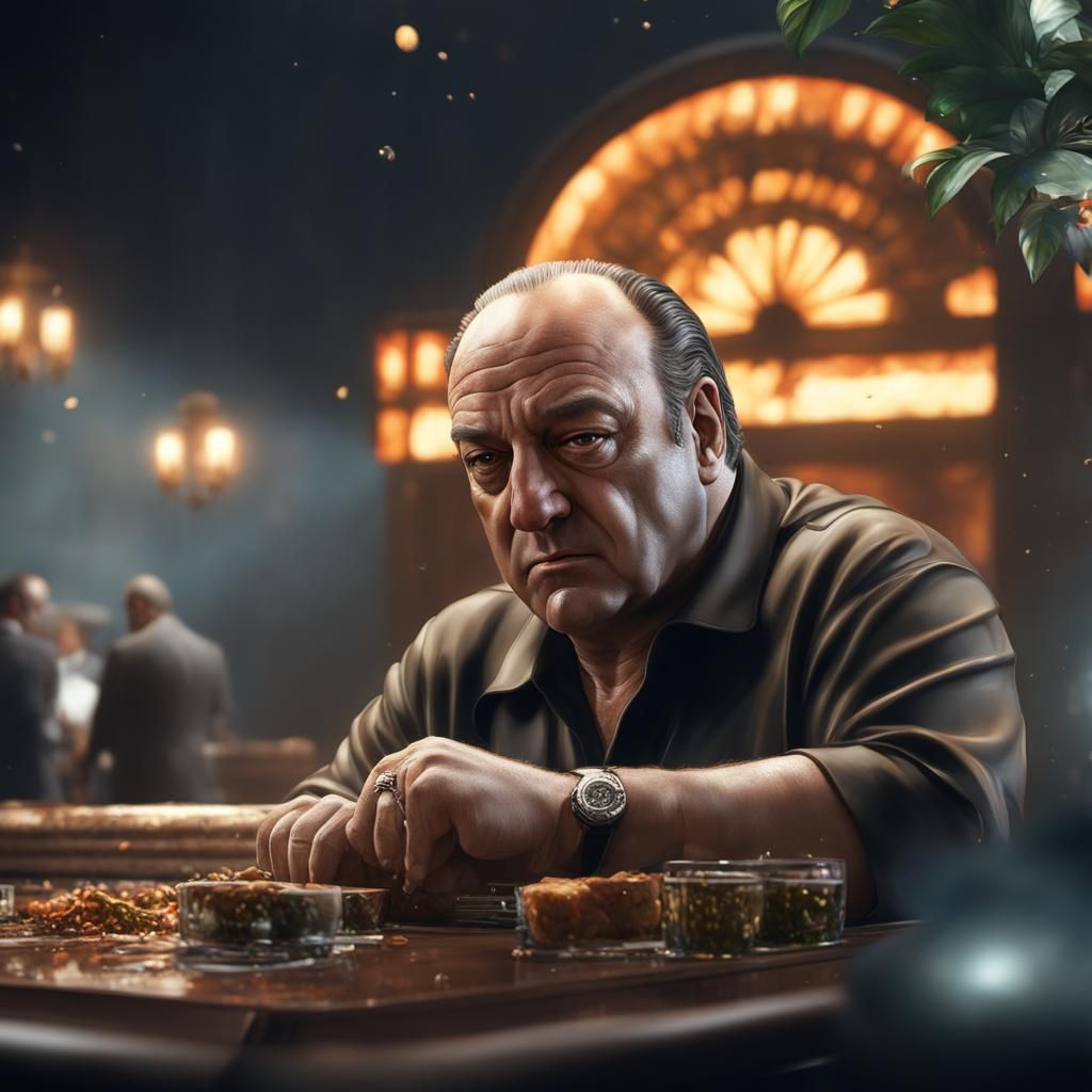 Hyperrealistic Portrait of Tony Soprano