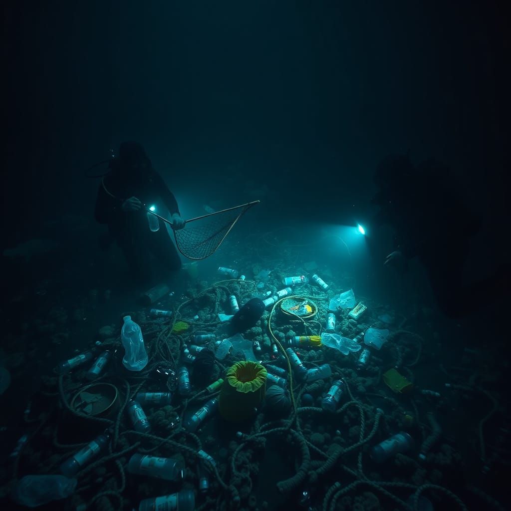 Ocean Floor Pollution: Environmentalists Cleaning Debris