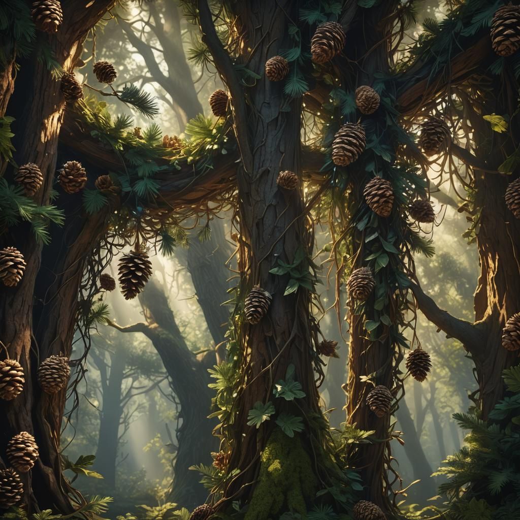 Light Through Leaves: Detailed Matte Painting