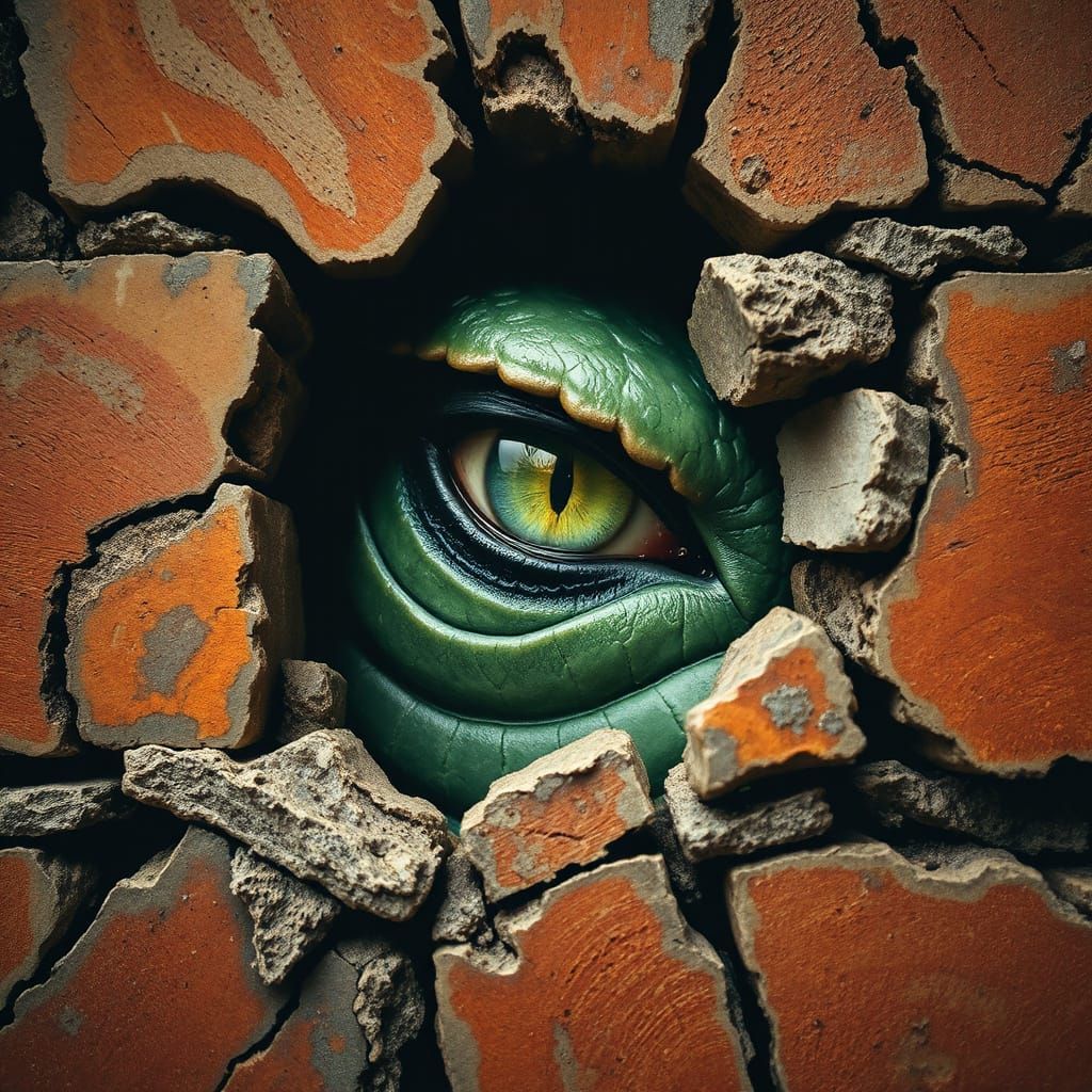 Ancient Dragon Gaze in Emerald Splendor