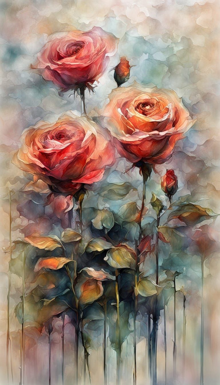 Abstract Roses, Timeless (Carienscreations's π π π βββ π π π Challenge)