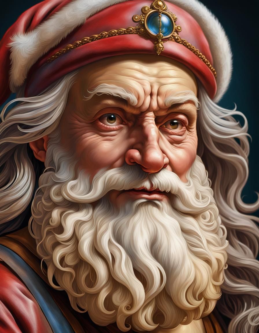Santa Claus by Leonardo da Vinci