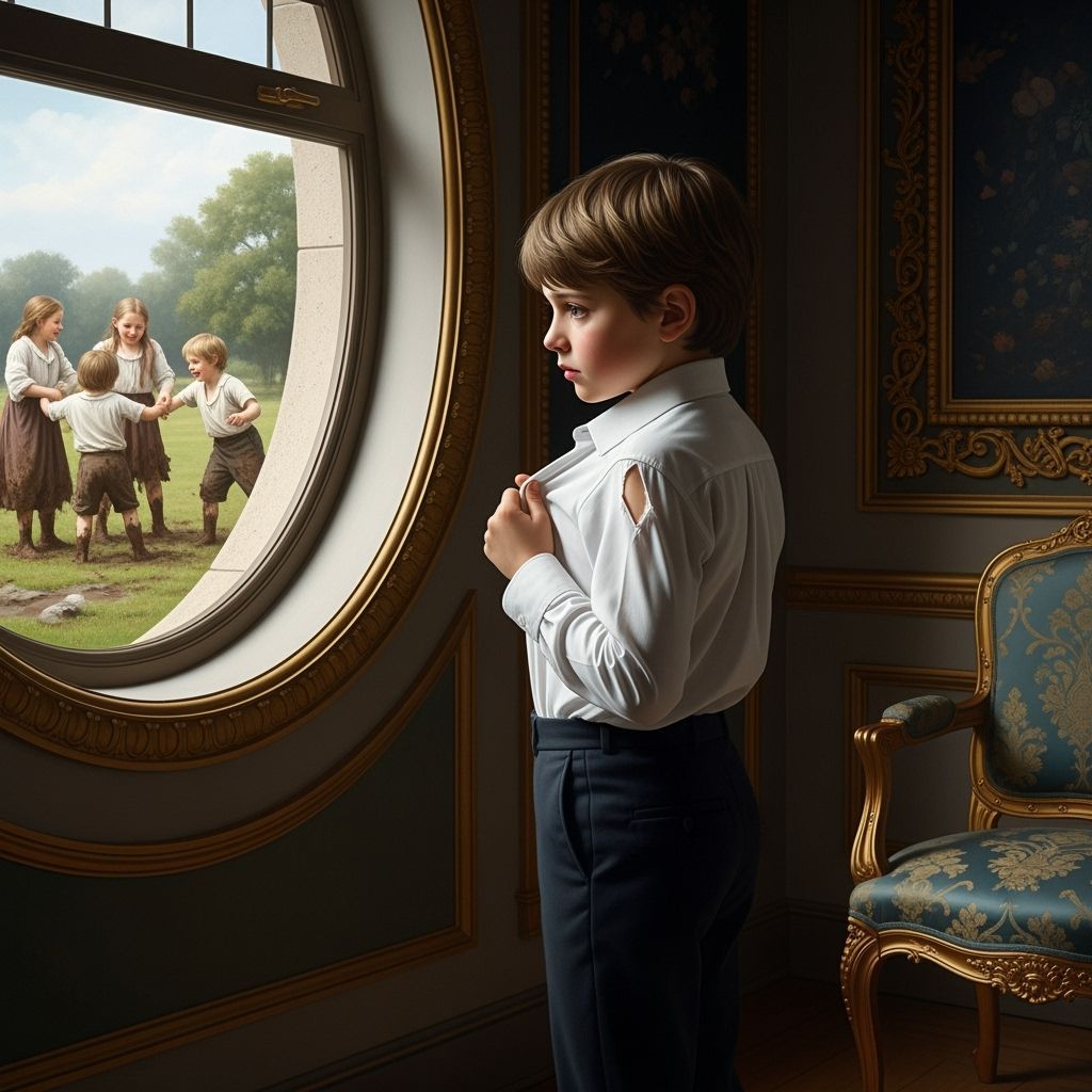 Melancholy Boy at Window, Classical Style