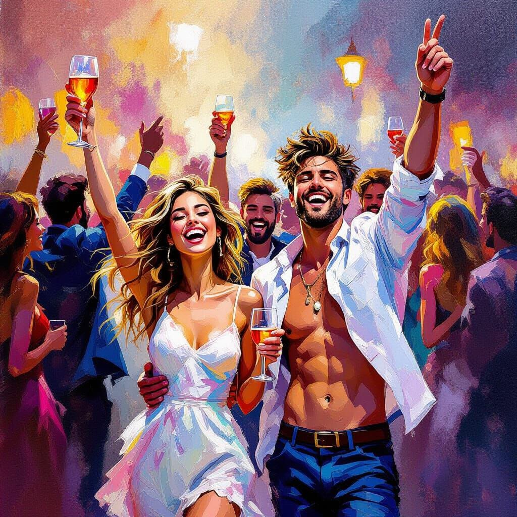 Youthful Exuberance: Impressionist Celebration