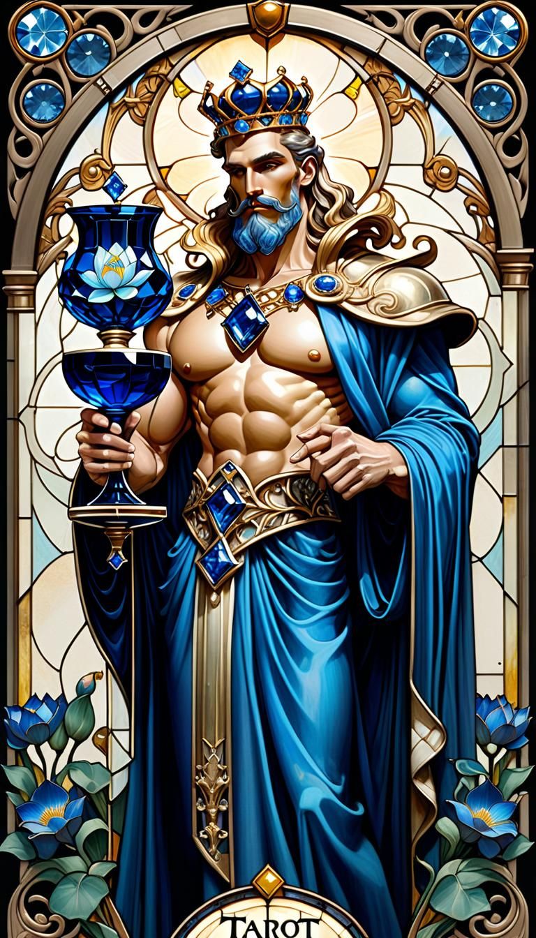 Stained Glass King of Cups