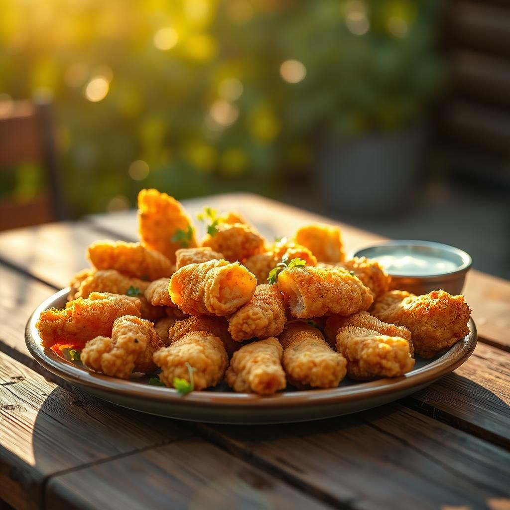 Crispy Chicken: Ultra-Realistic 8K Food Photography