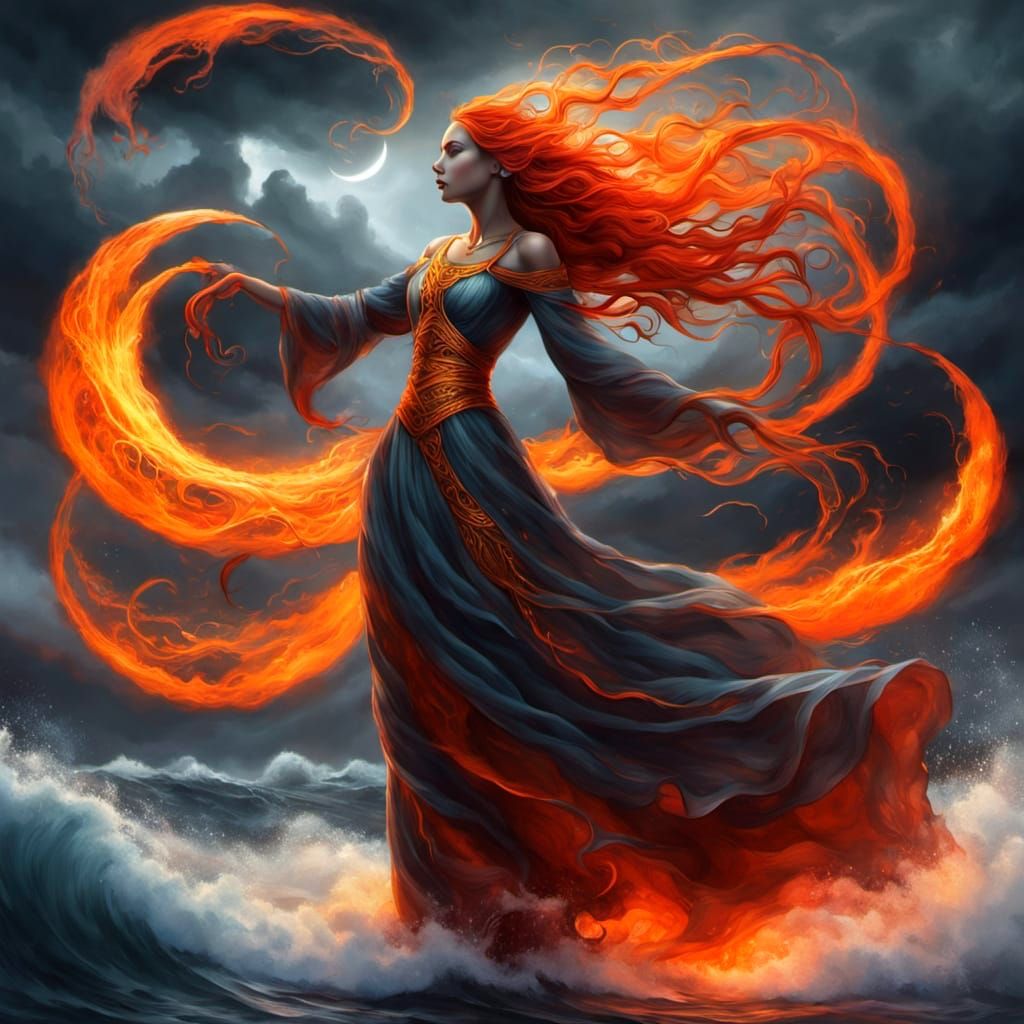 Celestial Goddess of the Oceanic Storm