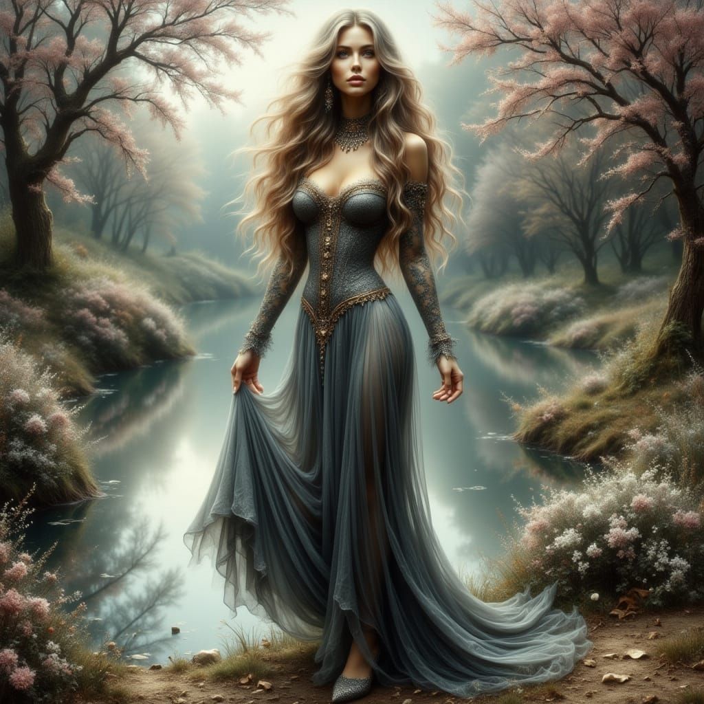 Latex Governess with Hourglass Figure by Pond