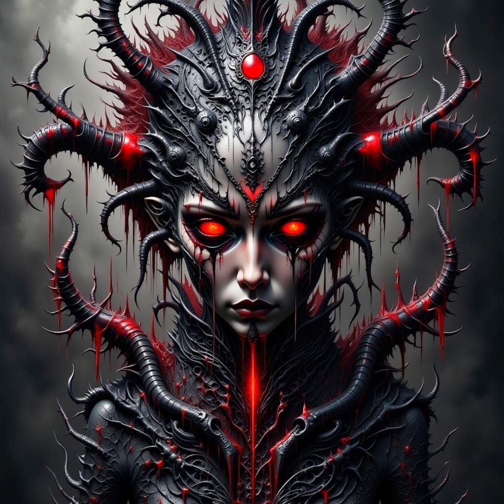 Surreal Nightmare Landscape in Hyperrealistic Style