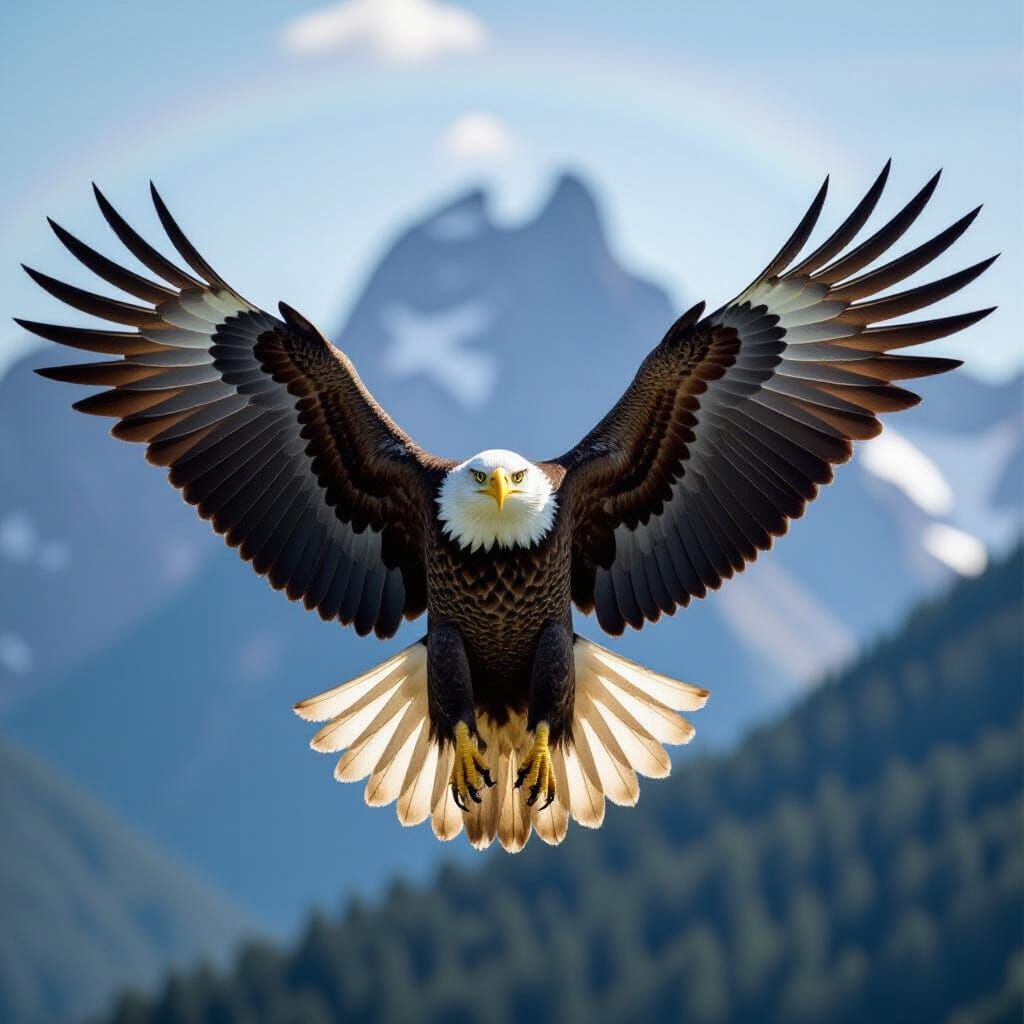 Majestic Eagle in Flight