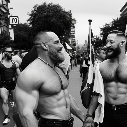 1970s Black and White Gay Pride Parade