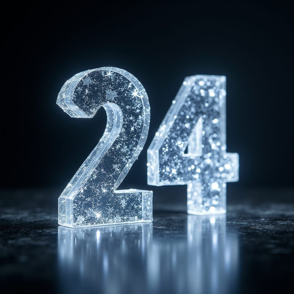 Crystal Number 24 Radiates Futuristic Glow