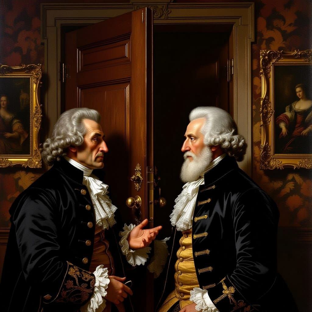 18th Century Bishops in Baroque Interior