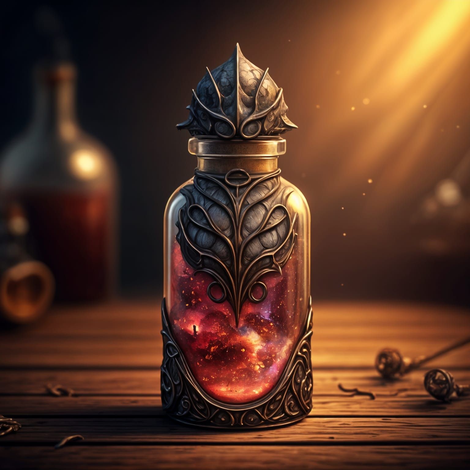 Fantasy Alchemical Potion: Essence of Chitinsheen