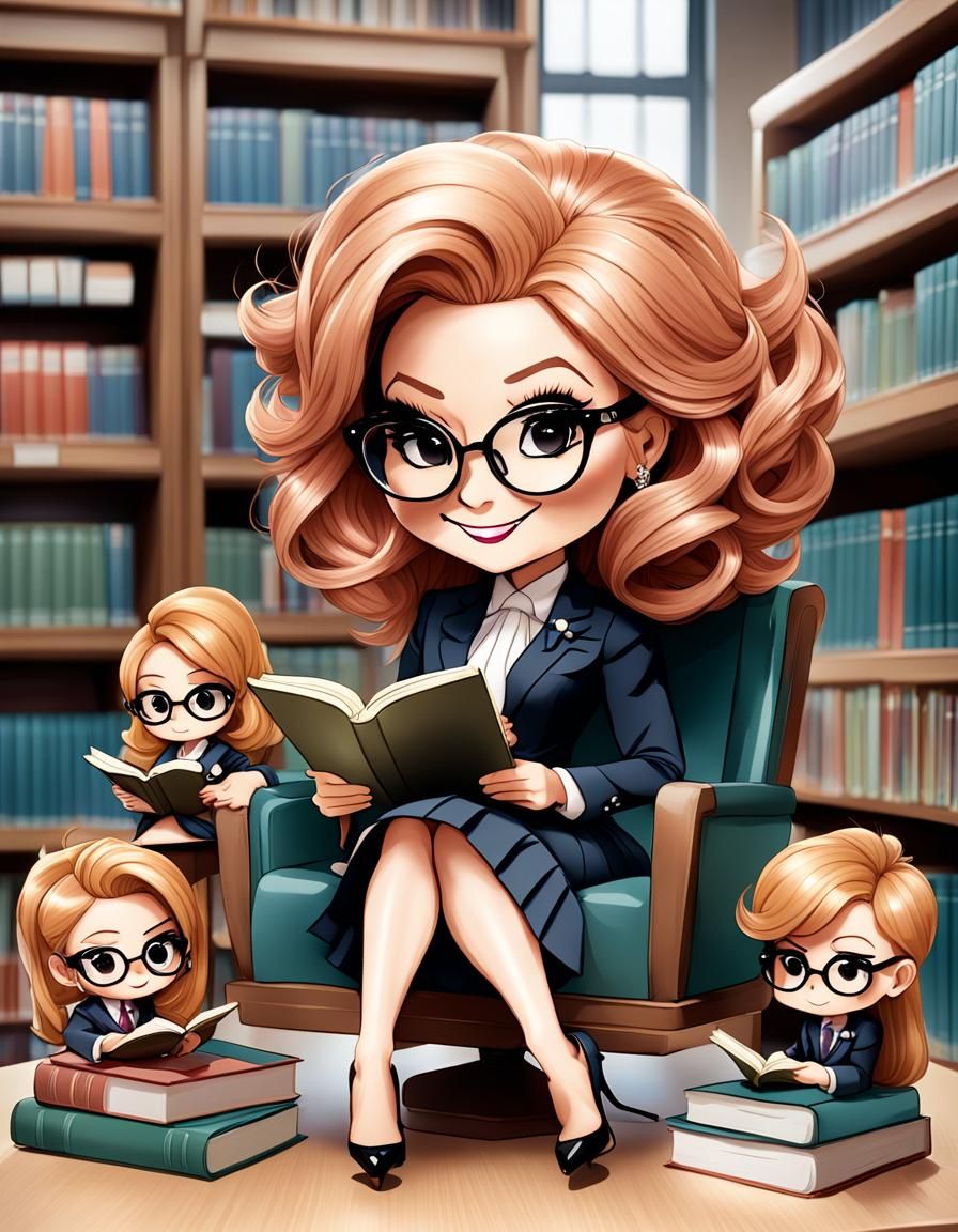 Chibi Drag Queen Reading to Children