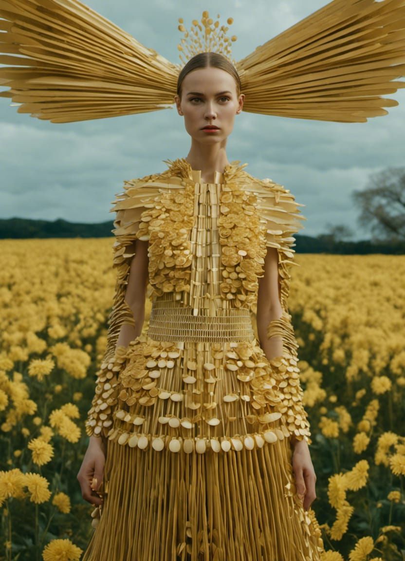 Sustainable Fashion: Plastic Fork Dress on Runway