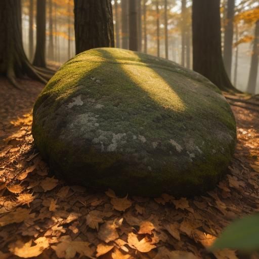 Majestic Munsterlander Portrait in Autumn Forest