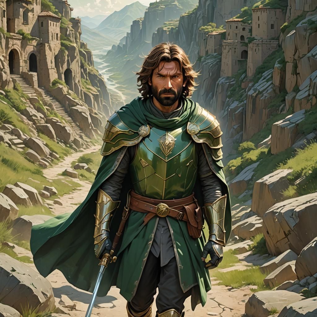 Andrea Pirlo as Armored Anime Warrior