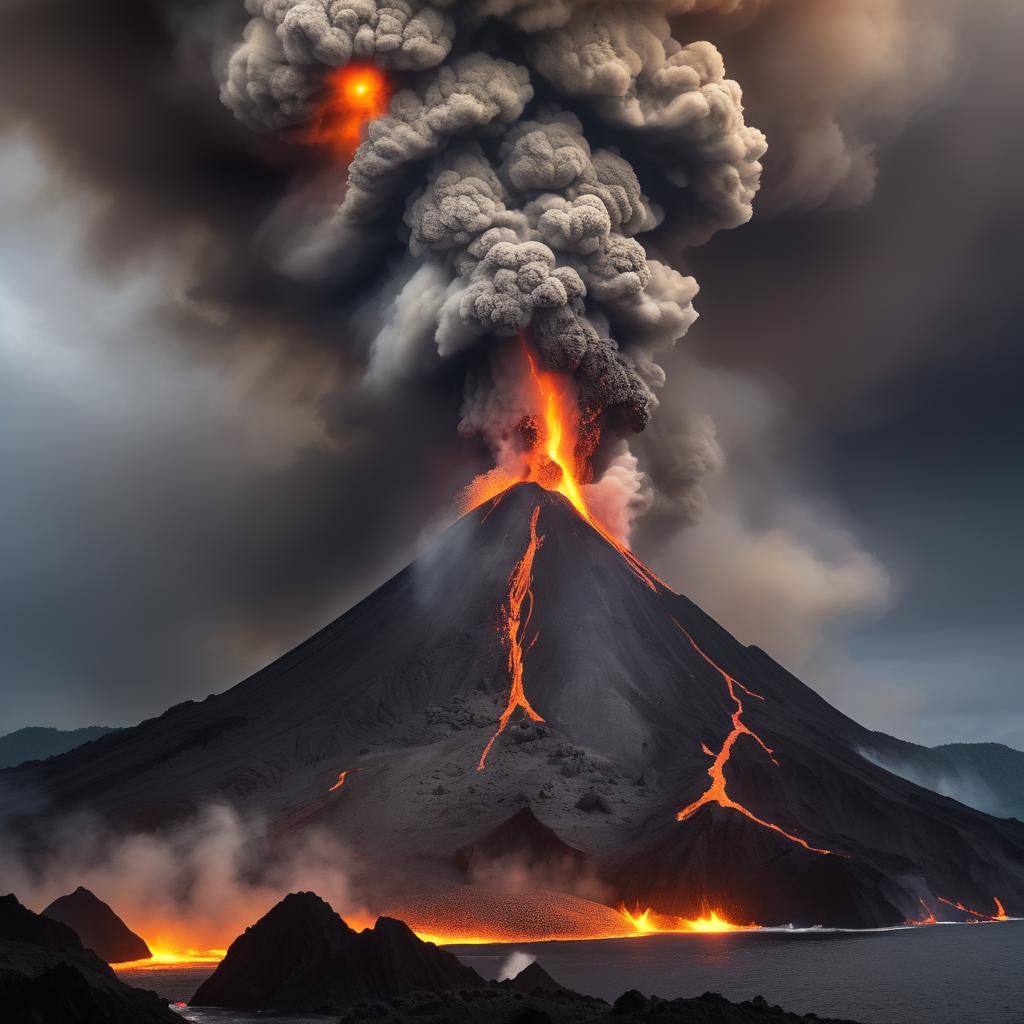 Krakatoa Eruption: Hellish Vortex of Fire and Ash