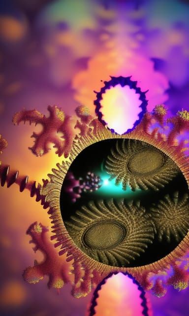 Lovers Kissing on Beach with Fractal Fireworks