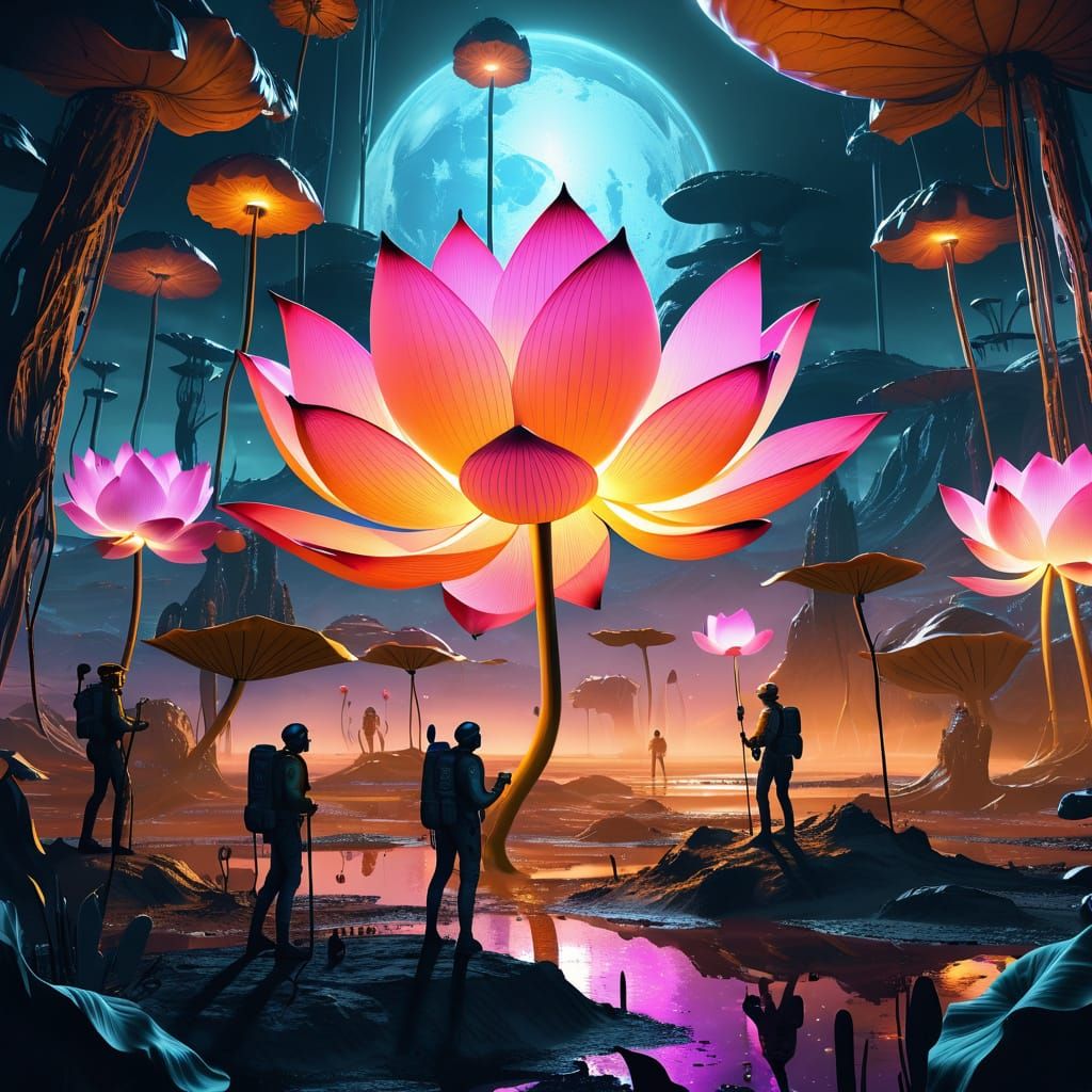 Explorers Discover Hidden City in Lotus Flower