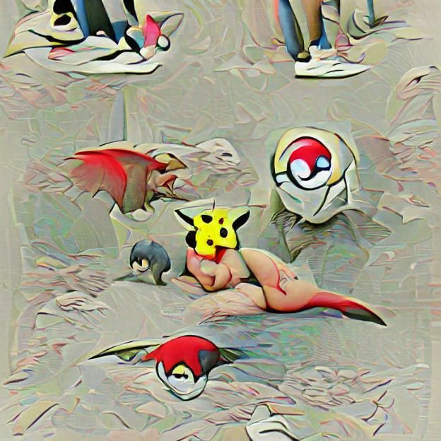 Charming Pokémon Characters in a Playful Style