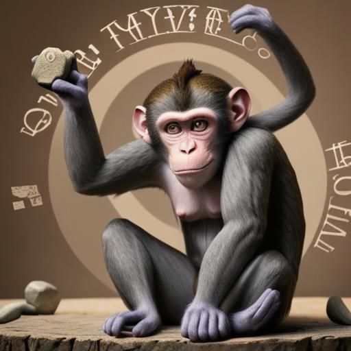 AI Generated Twenty Stone Monkey Image