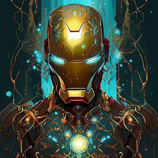 Iron Man AI Generated Digital Artwork