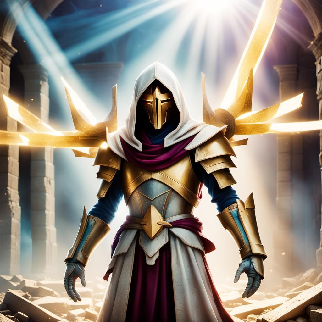 Figure of Faith in Divine Light