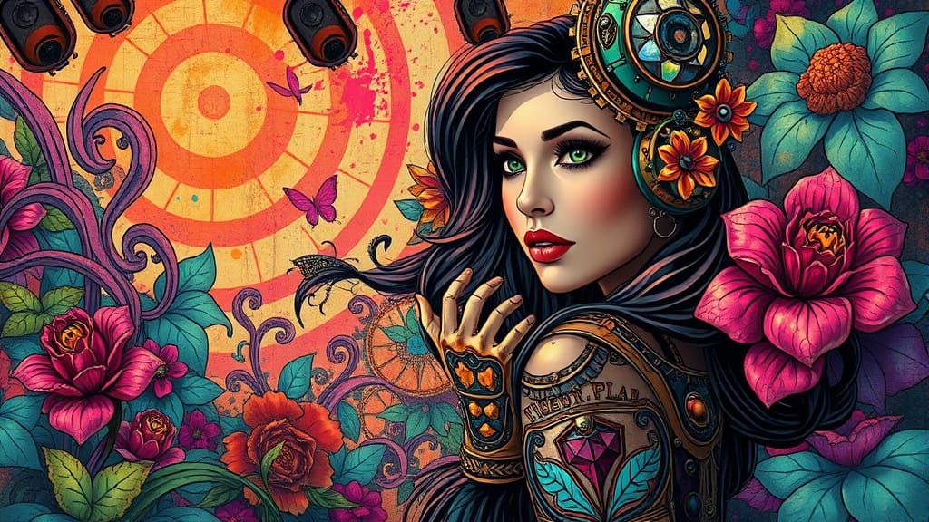 Surreal Steampunk Invitation to Lush Wonders