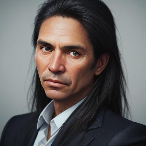 Hyperrealistic Portrait of Businessman in Corporate Setting