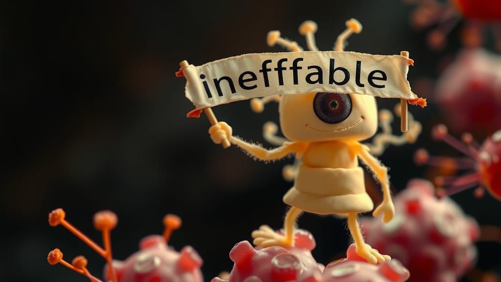 Microscopic Bacteria Portrait in Bold Hues