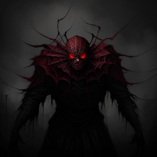 Eerie Spider Titan in Dark Fantasy Style