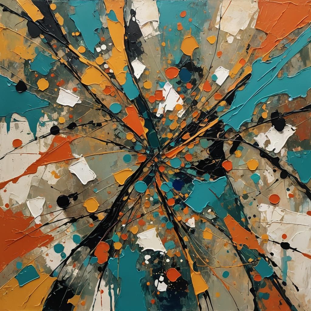 Abstract Art: Unity Parted in Complementary Colors