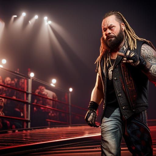 Detailed Matte Painting of Bray Wyatt