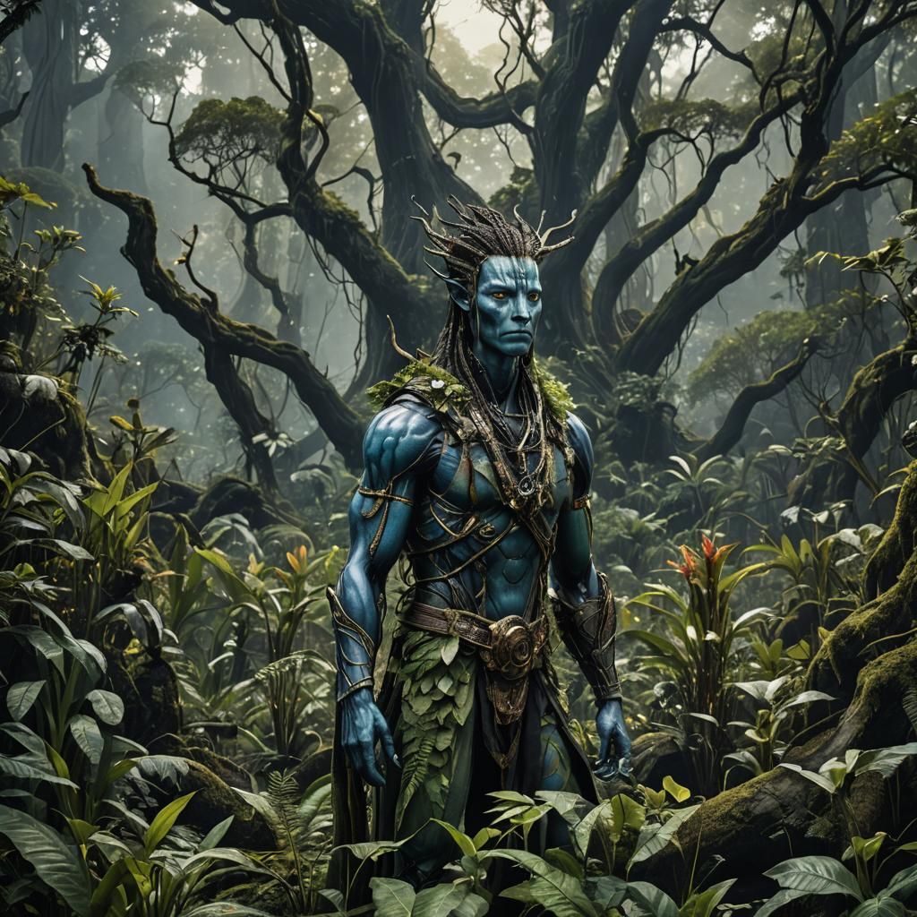 Hyperrealistic Avatar with Intricate Details in HDR