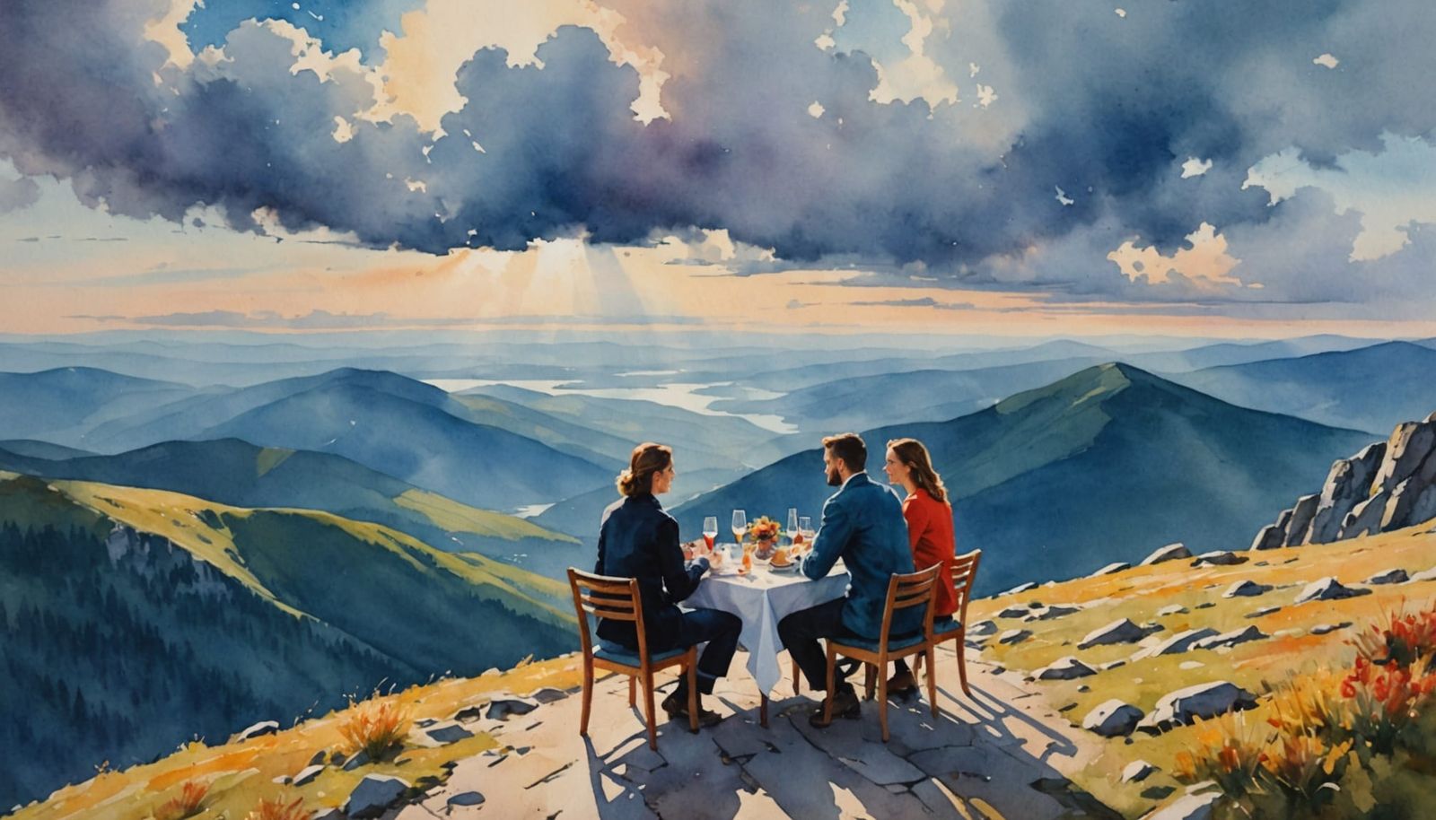 Couple Celebrates Birthday Amidst Majestic Mountains and Vib...