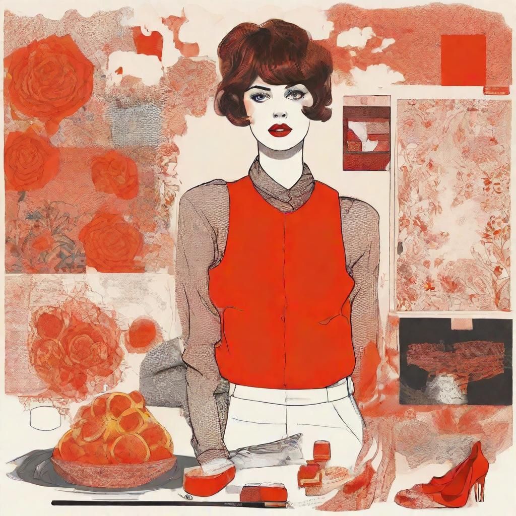 Expressive Portrait of a Fiery Gamine