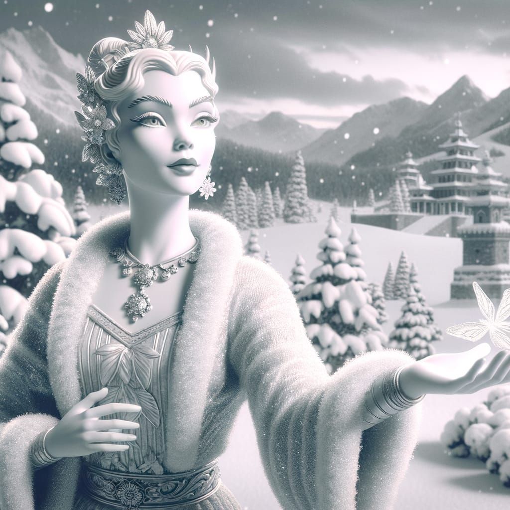 Winter Siren of Old Hollywood