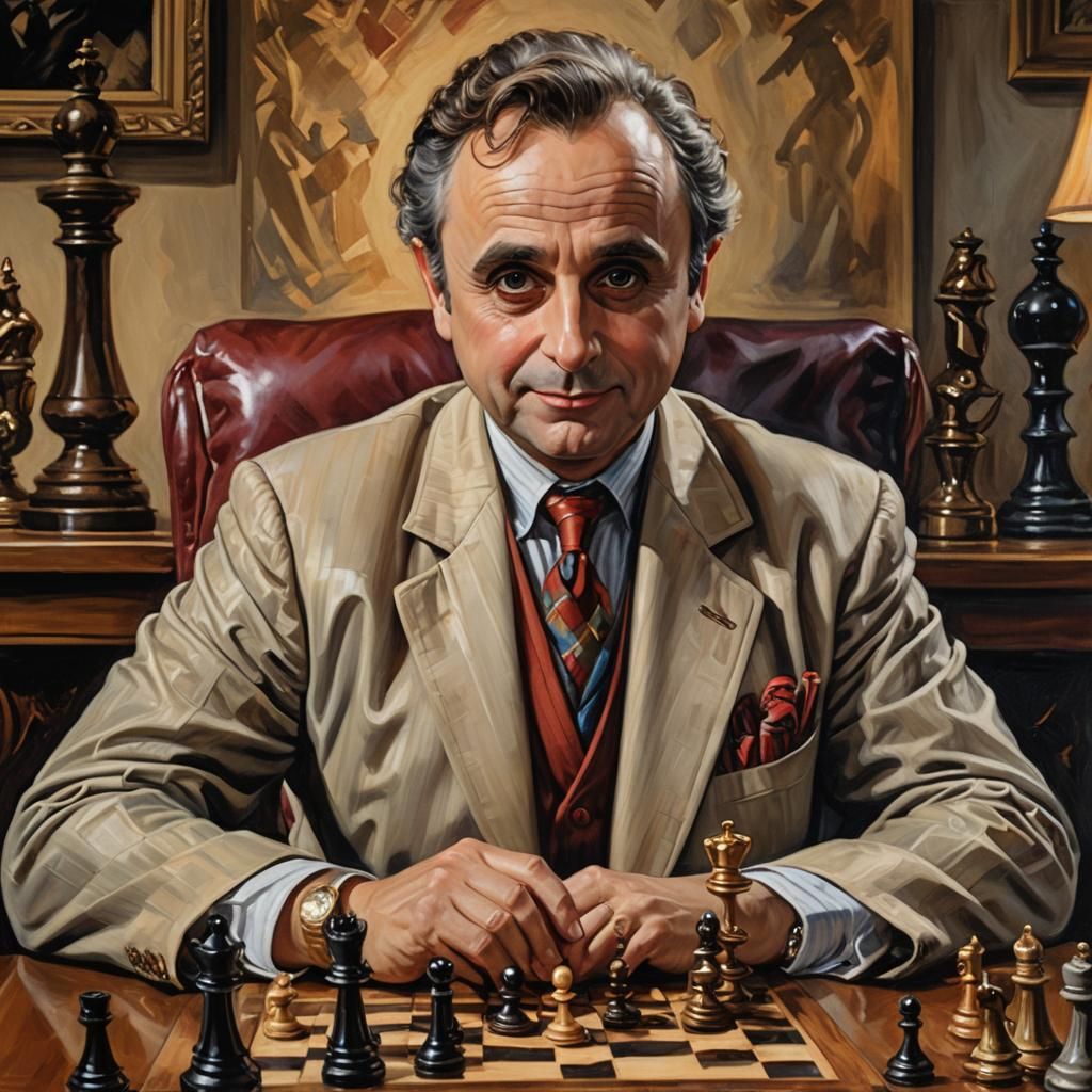 Seventh Doctor Contemplative Chess Portrait