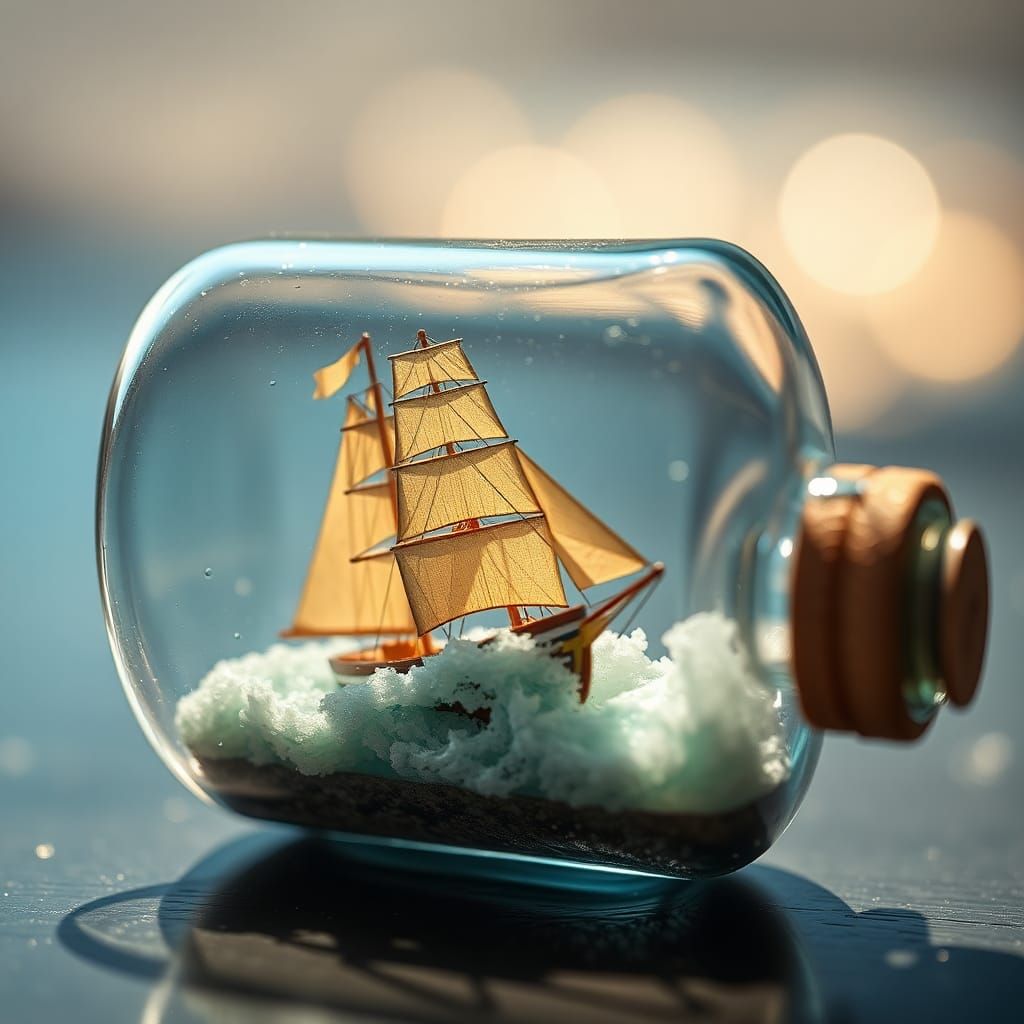 Ship in a Bottle: Professional Photography