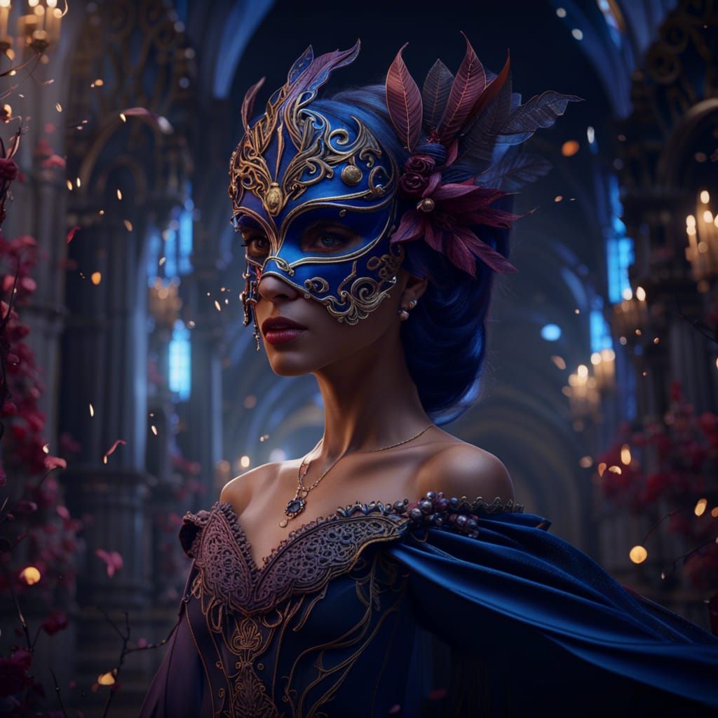 Fantastical Masquerade Ball in Deep Color